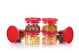 Fendex New 500 ML Excellent Air Tight Round Shape Kitchen Storage Container Set Of 6 (Red)  