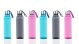 Fendex New 1100 ML Classic Square Shape Multi Color Office College Sports Water Drinking Bottles Set Of 6