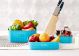 Fendex New 3 Pieces Small Medium Large Sizes Fruit & Vegetable Storage Basket (Blue) 