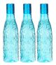 Fendex New 1000 ML Antique Design Blue Color Office College Sports Water Drinking Bottles Set Of 3