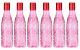 Fendex New 1000 ML Antique Design Pink Color Office College Sports Water Drinking Bottles Set Of 6
