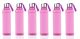 Fendex New 1100 ML Classic Square Shape Pink Color Office College Sports Water Drinking Bottles Set Of 6